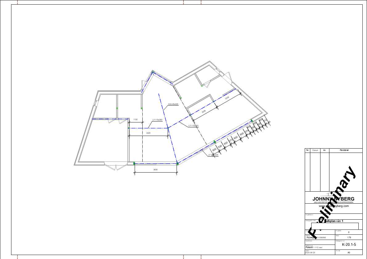 Bygghandlingar balkplan